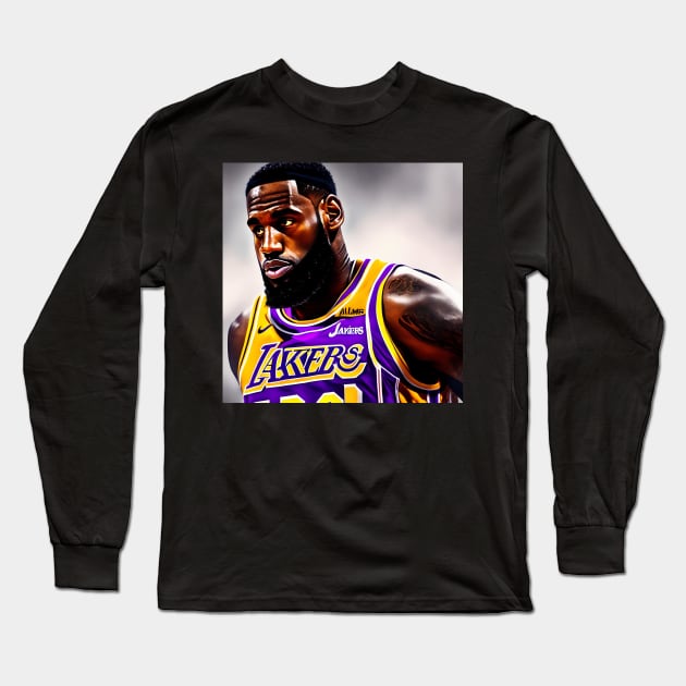 Los Angeles Basketball Long Sleeve T-Shirt by teakatir